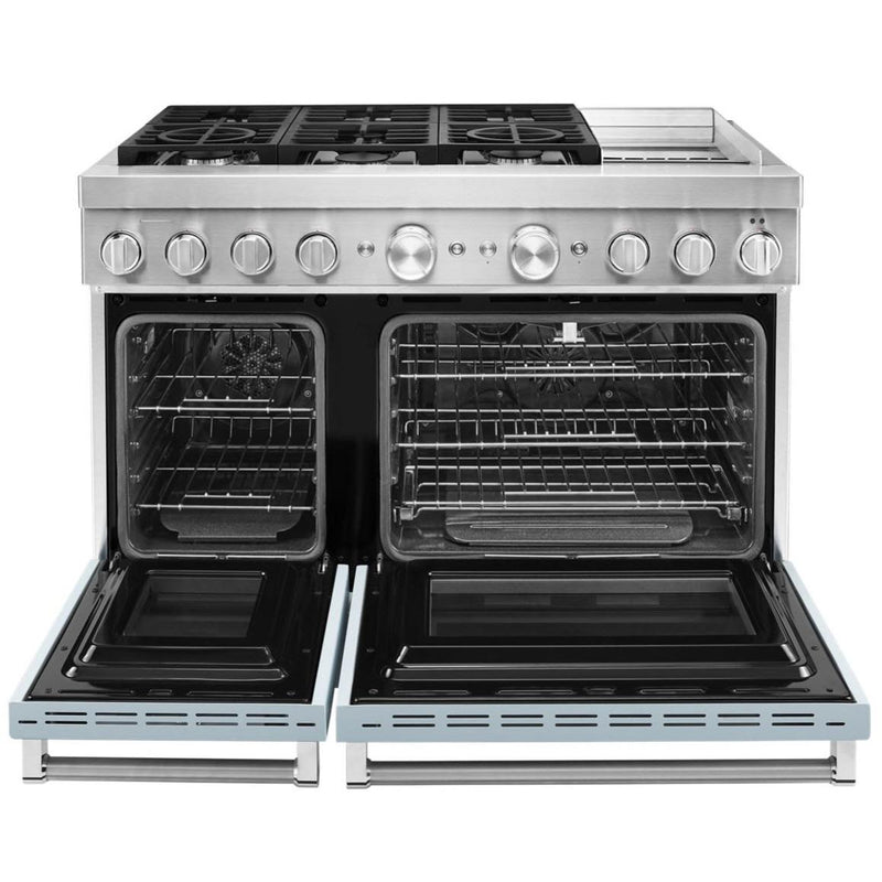  KitchenAid 48-inch Freestanding Dual Fuel Range with Even-Heat™ True Convection KFDC558JMB IMAGE 2