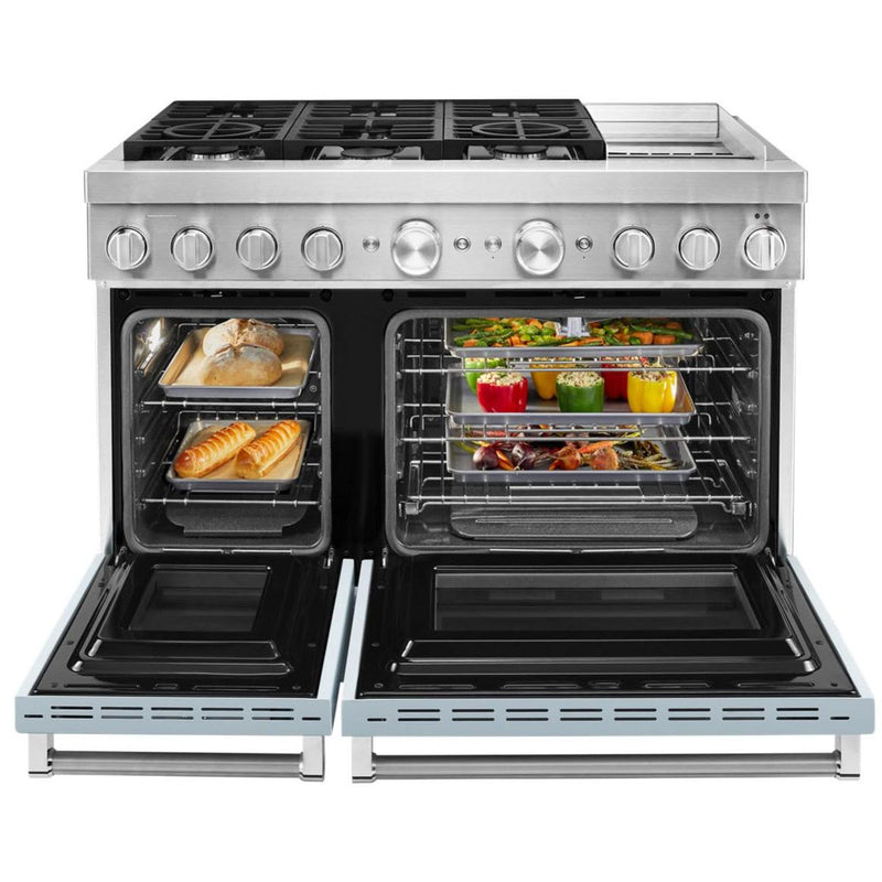  KitchenAid 48-inch Freestanding Dual Fuel Range with Even-Heat™ True Convection KFDC558JMB IMAGE 3