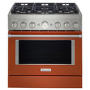  KitchenAid 36-inch Freestanding Gas Range with Even-Heat™ True Convection KFGC506JSC IMAGE 1