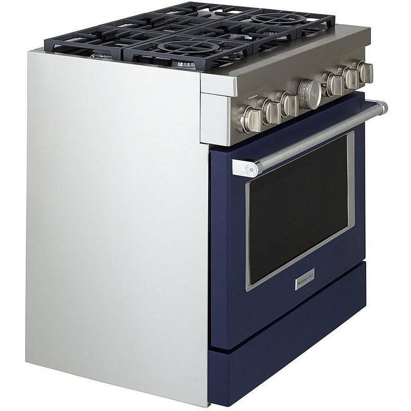  KitchenAid 36-inch Freestanding Gas Range with Even-Heat™ True Convection KFGC506JIB IMAGE 3