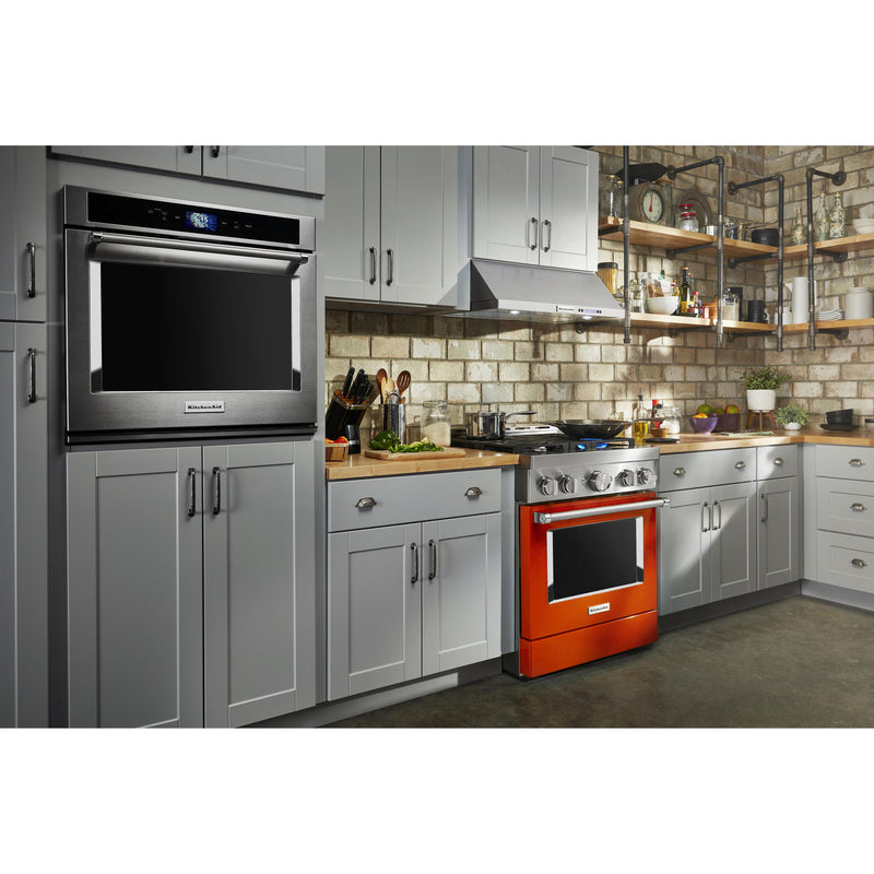  KitchenAid 30-inch Freestanding Gas Range with Even-Heat™ True Convection KFGC500JSC IMAGE 3
