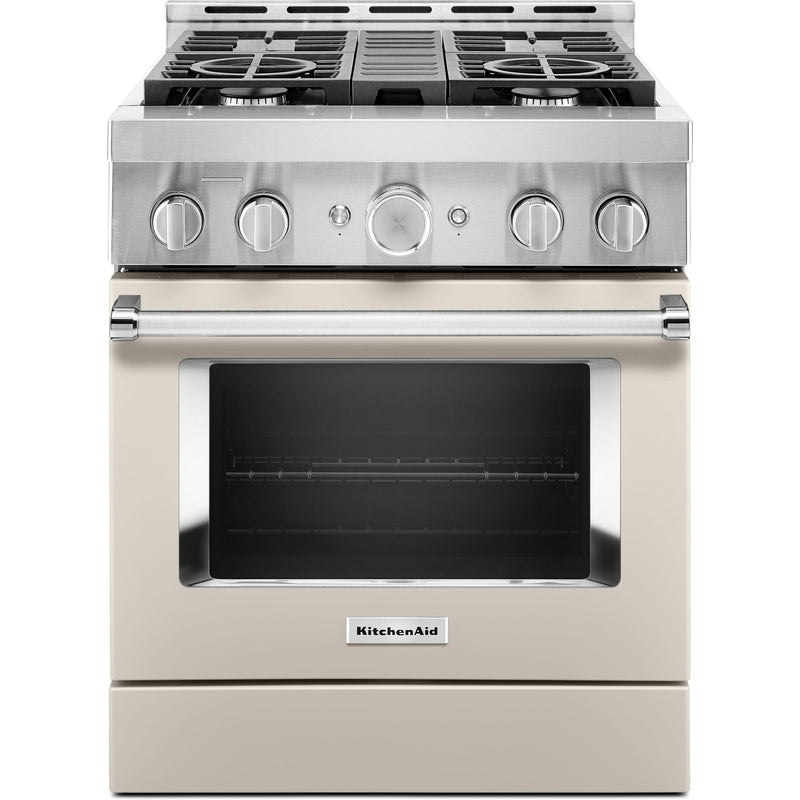  KitchenAid 30-inch Freestanding Gas Range with Even-Heat™ True Convection KFGC500JMH IMAGE 1