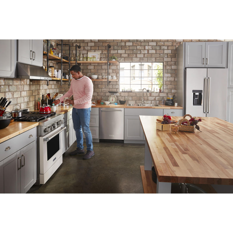  KitchenAid 30-inch Freestanding Gas Range with Even-Heat™ True Convection KFGC500JMH IMAGE 3