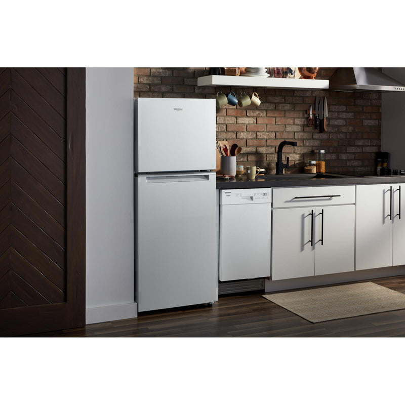  Whirlpool 24 3/8", 11.6 cu.ft. Top Freezer Freestanding Refrigerator with Freezer Temperature Controls WRT312CZJW IMAGE 9
