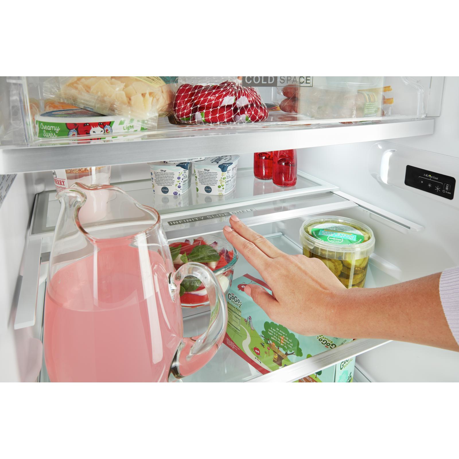  Whirlpool 24 3/8", 11.6 cu.ft. Top Freezer Freestanding Refrigerator with Freezer Temperature Controls WRT312CZJZ IMAGE 9