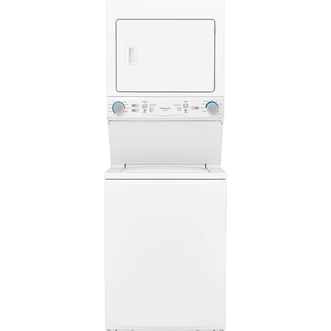  Frigidaire Stacked Washer/Dryer Electric Laundry Center FLCE752CAW IMAGE 1