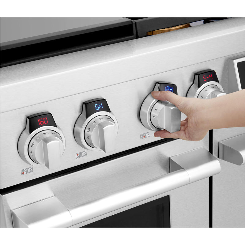  Signature Kitchen Suite 48-inch Freestanding Dual-Fuel Range with Wi-Fi Connectivity SKSDR480GS IMAGE 11