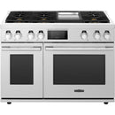  Signature Kitchen Suite 48-inch Freestanding Dual-Fuel Range with Wi-Fi Connectivity SKSDR480GS IMAGE 1