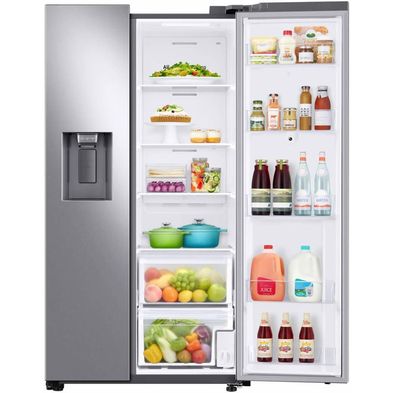  Samsung 36-inch, 21.5 cu.ft. Counter-Depth Side-by-Side Refrigerator with Family Hub™ RS22T5561SR/AC IMAGE 7