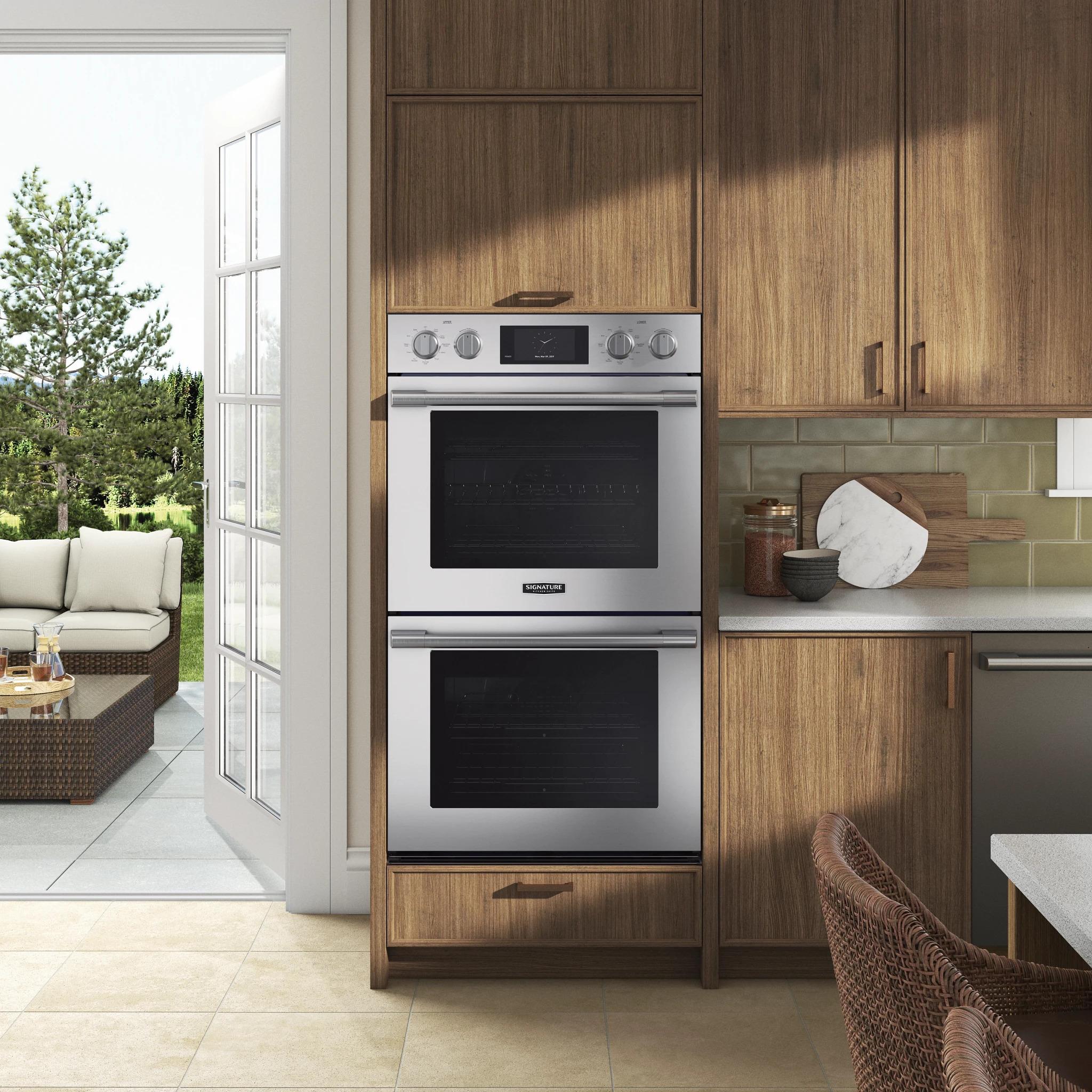  Signature Kitchen Suite 30-inch Double Wall Oven with Steam Assist SKSDV3002S IMAGE 4
