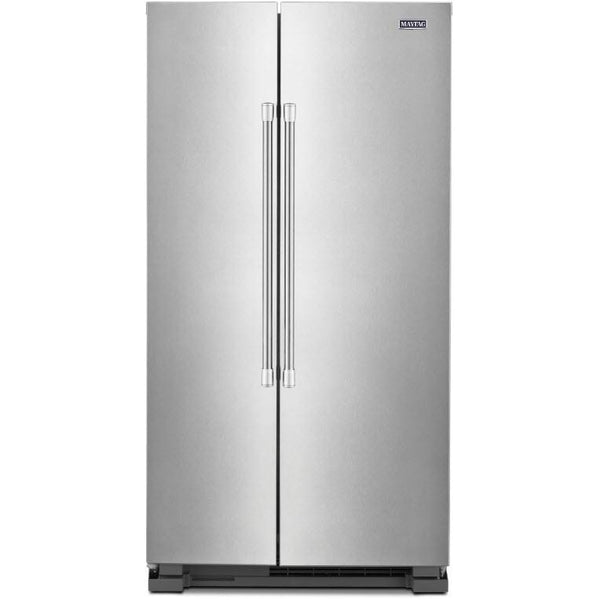  Maytag 36-inch, 25 cu.ft. Freestanding Side-by-Side Refrigerator with BrighSeries™ LED Lighting MSS25N4MKZ IMAGE 1