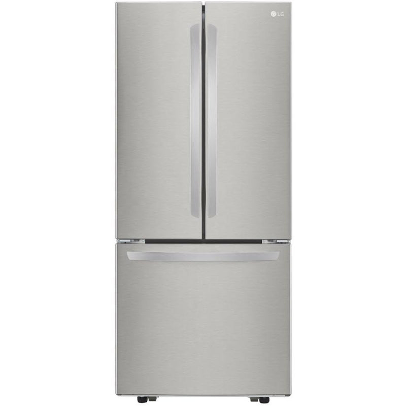  LG 30-inch, 21.8 cu.ft. Freestanding French 3-Door Refrigerator with SmartDiagnosis™ Technology LRFNS2200S IMAGE 1