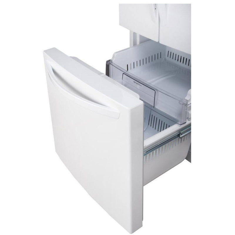  LG 30-inch, 21.8 cu.ft. Freestanding French 3-Door Refrigerator with SmartDiagnosis™ Technology LRFNS2200W IMAGE 8