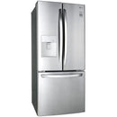  LG 30-inch, 21.8 cu.ft. Freestanding French 3-Door Refrigerator with External Water Dispensing System LRFWS2200S IMAGE 2