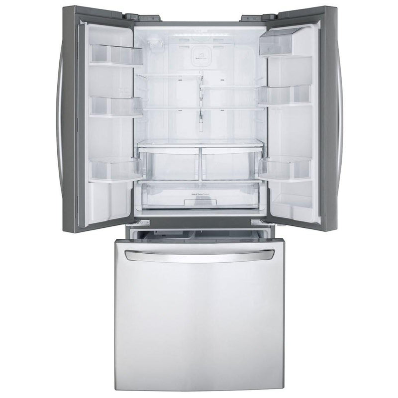  LG 30-inch, 21.8 cu.ft. Freestanding French 3-Door Refrigerator with External Water Dispensing System LRFWS2200S IMAGE 5