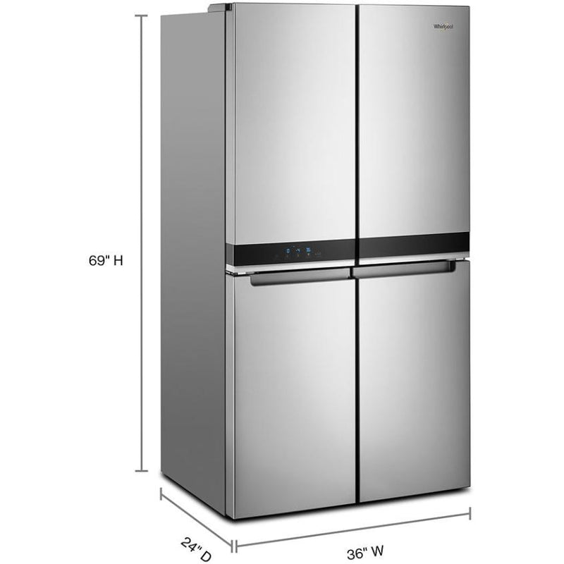  Whirlpool 36-inch, 19.4 cu.ft. Counter-Depth French 4-Door Refrigerator WRQA59CNKZ IMAGE 3