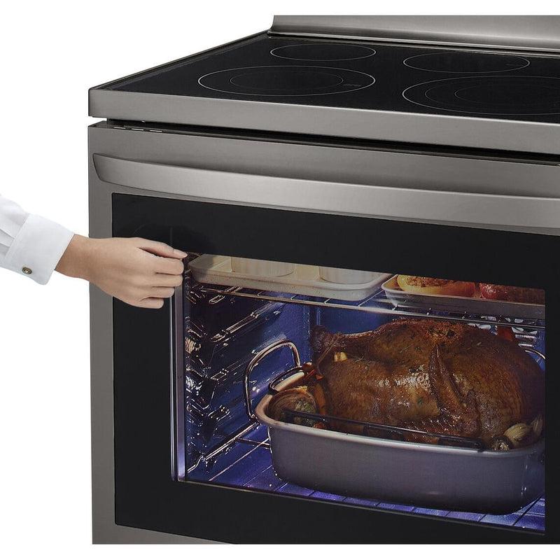  LG 30-inch, 6.3 cu.ft. Freestanding Electric Range with Wi-Fi Connectivity LREL6325D IMAGE 10