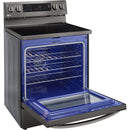  LG 30-inch, 6.3 cu.ft. Freestanding Electric Range with Wi-Fi Connectivity LREL6325D IMAGE 5