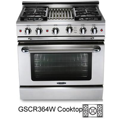 Capital 36-inch Freestanding Gas Range GSCR364W-N IMAGE 1