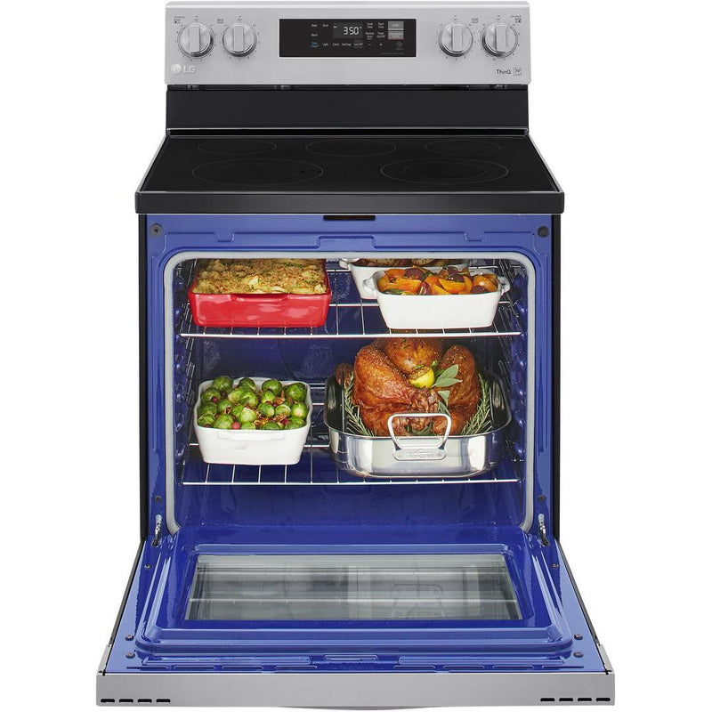  LG 30-inch Freestanding Electric Range with SmartDiagnosis™ LREL6321S IMAGE 3