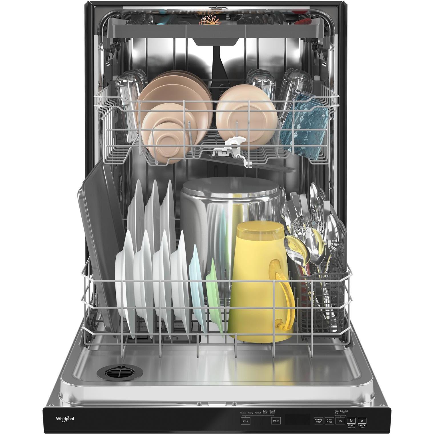  Whirlpool 24-inch Built-in Dishwasher with Sani Rinse® Option WDTA50SAKB IMAGE 4
