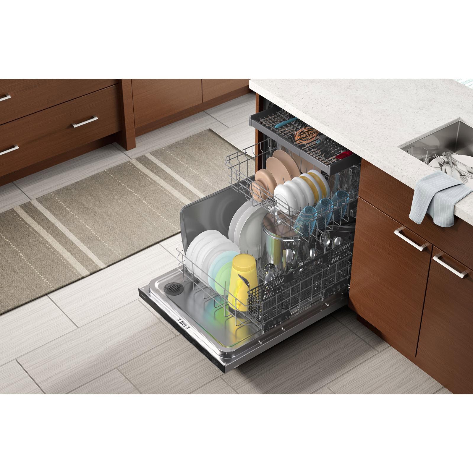  Whirlpool 24-inch Built-in Dishwasher with Sani Rinse® Option WDTA50SAKZ IMAGE 3