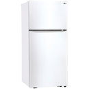  LG 30-inch, 20.2 cu.ft. Freestanding Top Freezer Refrigerator with Smart Diagnosis™ LTCS20020W IMAGE 2