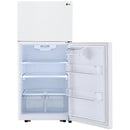  LG 30-inch, 20.2 cu.ft. Freestanding Top Freezer Refrigerator with Smart Diagnosis™ LTCS20020W IMAGE 3