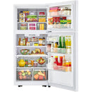  LG 30-inch, 20.2 cu.ft. Freestanding Top Freezer Refrigerator with Smart Diagnosis™ LTCS20020W IMAGE 8