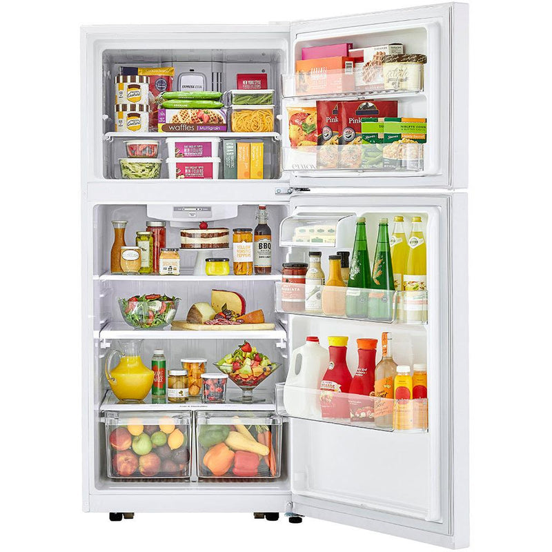  LG 30-inch, 20.2 cu.ft. Freestanding Top Freezer Refrigerator with Smart Diagnosis™ LTCS20020W IMAGE 8