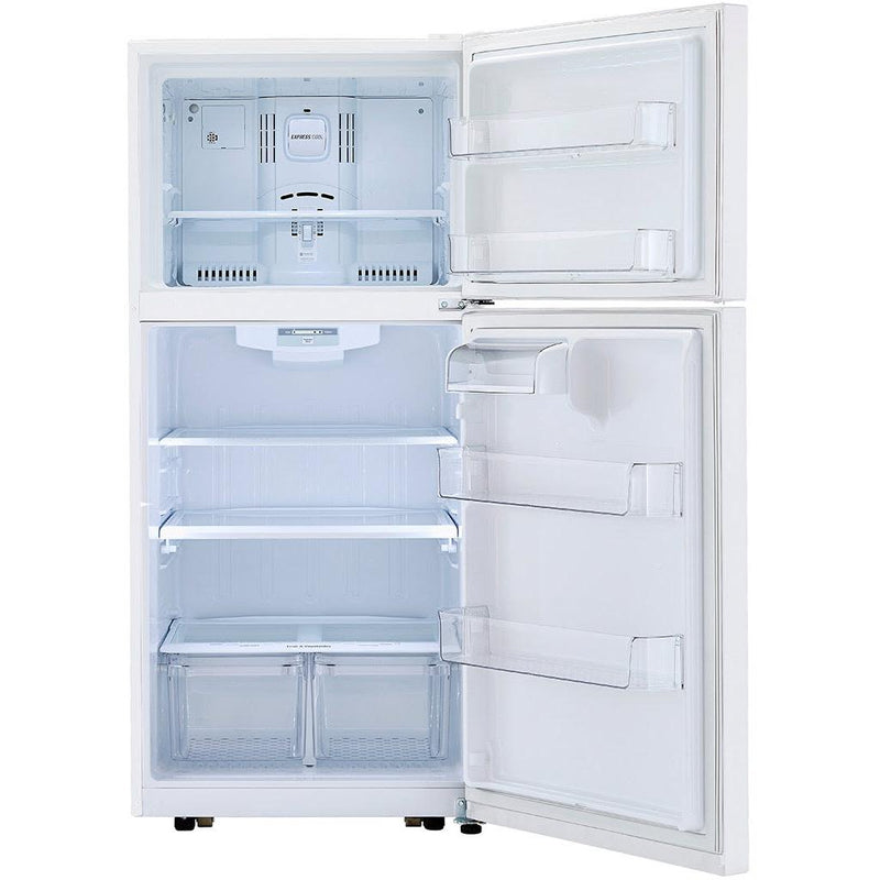  LG 30-inch, 20.2 cu.ft. Freestanding Top Freezer Refrigerator with Smart Diagnosis™ LTCS20020W IMAGE 9