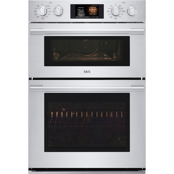  Signature Kitchen Suite 30-inch Built-in Combination Wall Oven with Steam-Combi SKSCV3002S IMAGE 1
