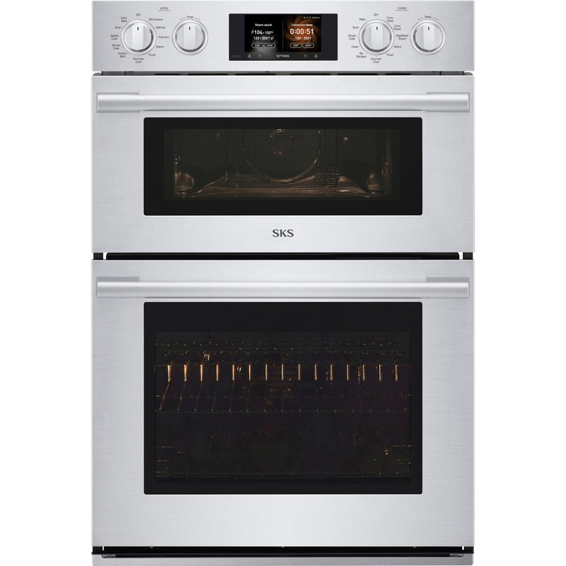  Signature Kitchen Suite 30-inch Built-in Combination Wall Oven with Steam-Combi SKSCV3002S IMAGE 1