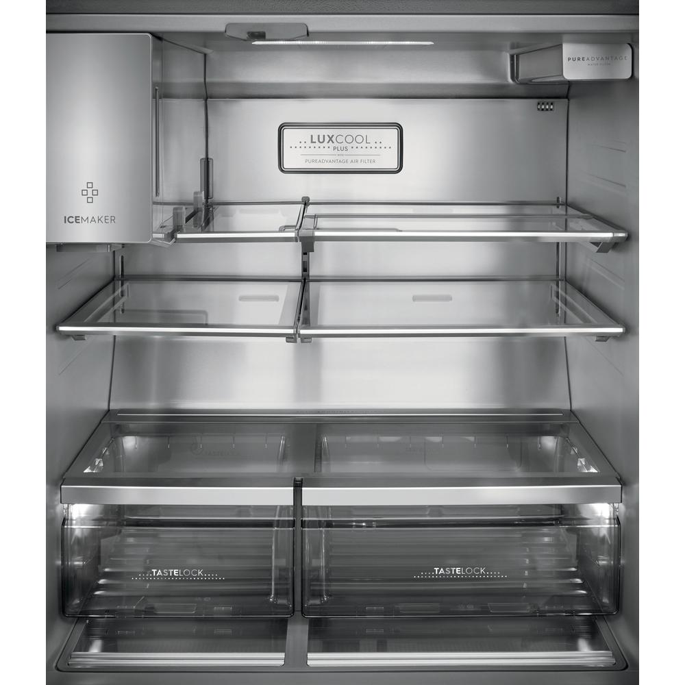  Electrolux 36-inch, 21.8 cu.ft. Counter-Depth French 4-Door Refrigerator with TempAdapt™ Drawer ERMC2295AS IMAGE 14