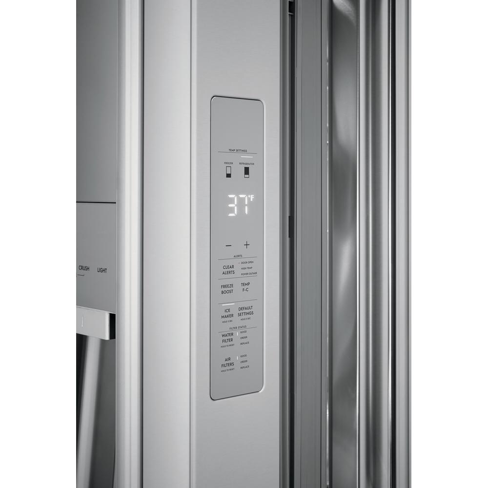  Electrolux 36-inch, 21.8 cu.ft. Counter-Depth French 4-Door Refrigerator with TempAdapt™ Drawer ERMC2295AS IMAGE 4