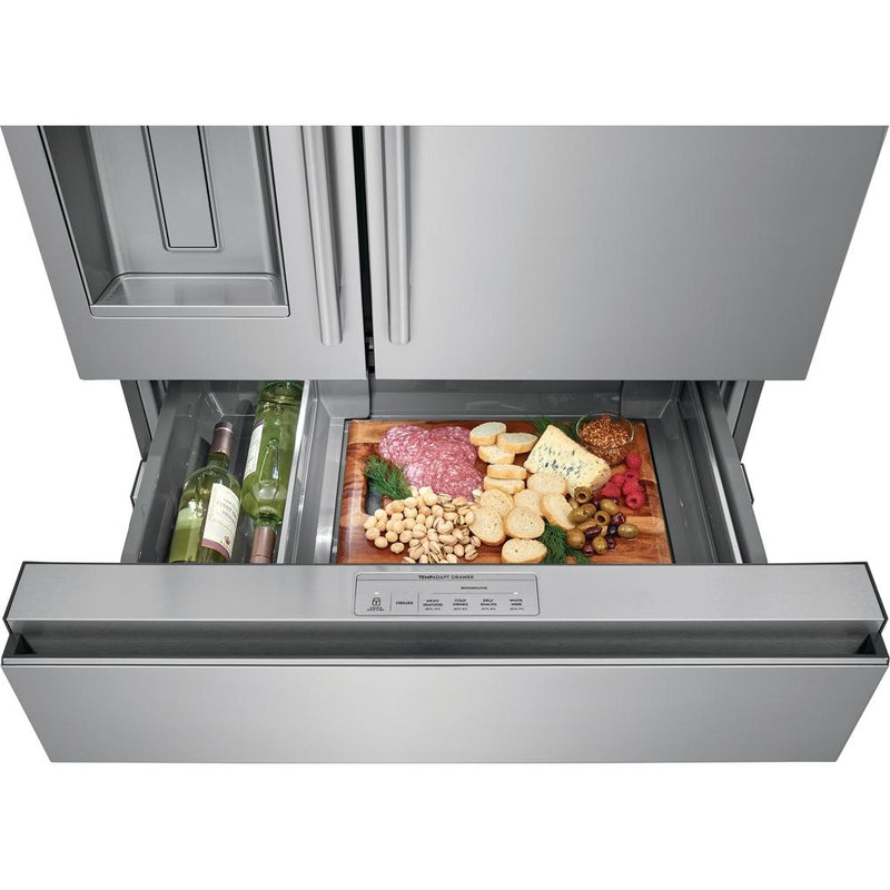  Electrolux 36-inch, 21.8 cu.ft. Counter-Depth French 4-Door Refrigerator with TempAdapt™ Drawer ERMC2295AS IMAGE 8