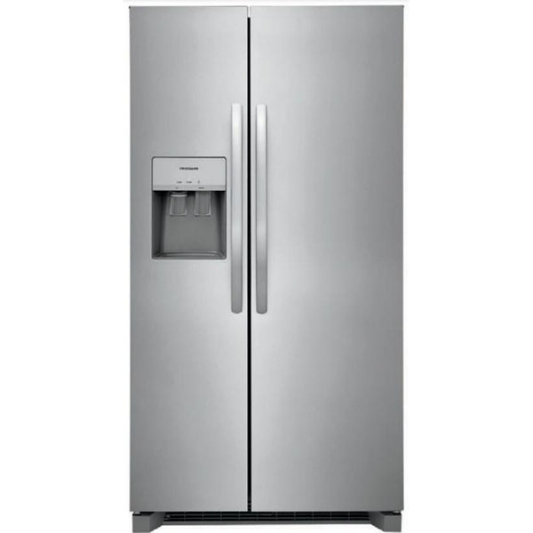  Frigidaire 33-inch, 22.2 cu.ft. Freestanding Side-by-Side Refrigerator with Ice and Water Dispensing System FRSS2323AS IMAGE 1
