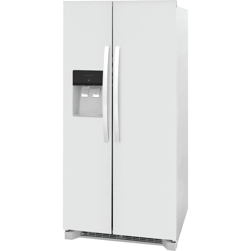  Frigidaire 33-inch, 22.2 cu.ft. Freestanding Side-by-Side Refrigerator with Ice and Water Dispensing System FRSS2323AW IMAGE 2