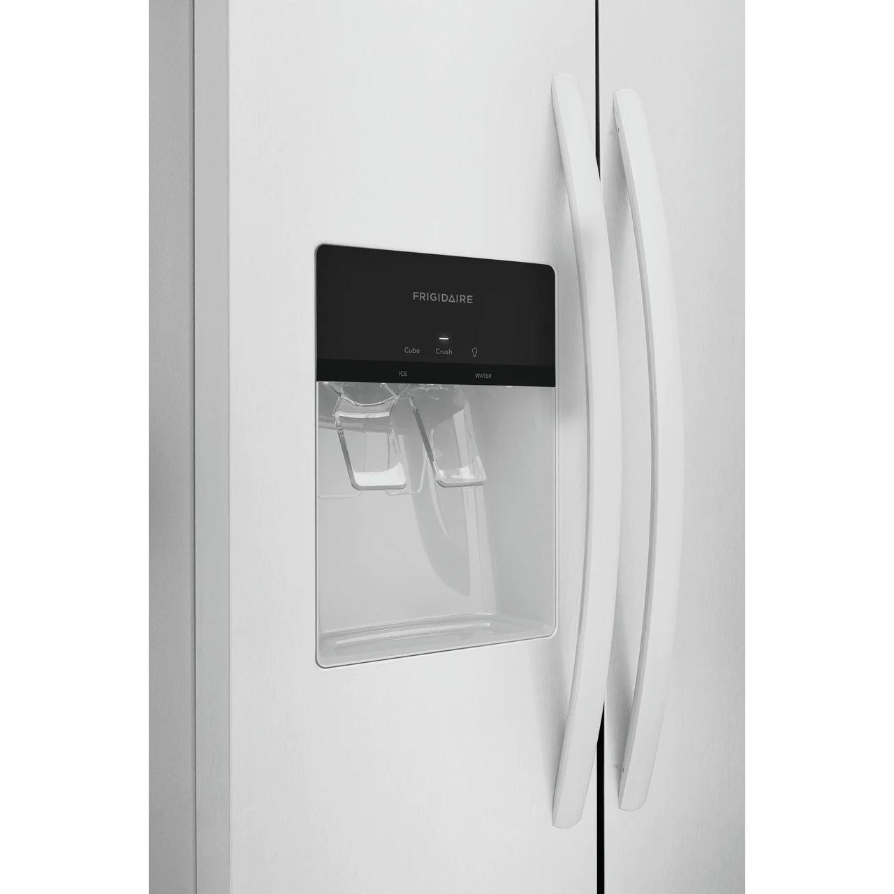  Frigidaire 33-inch, 22.2 cu.ft. Freestanding Side-by-Side Refrigerator with Ice and Water Dispensing System FRSS2323AW IMAGE 4