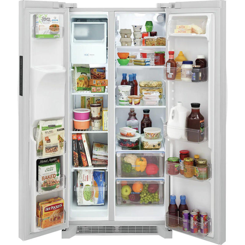  Frigidaire 33-inch, 22.2 cu.ft. Freestanding Side-by-Side Refrigerator with Ice and Water Dispensing System FRSS2323AW IMAGE 6