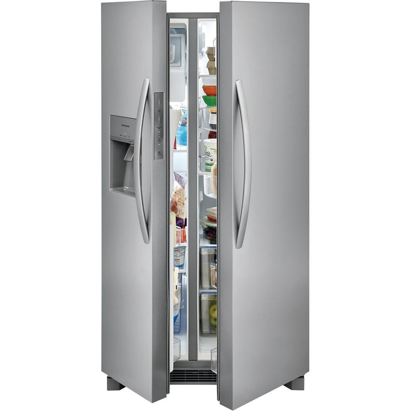  Frigidaire 36-inch, 25.6 cu.ft. Freestanding Side-by-Side Refrigerator with Ice and Water Dispensing System FRSS2623AS IMAGE 10