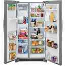  Frigidaire 36-inch, 25.6 cu.ft. Freestanding Side-by-Side Refrigerator with Ice and Water Dispensing System FRSS2623AS IMAGE 11