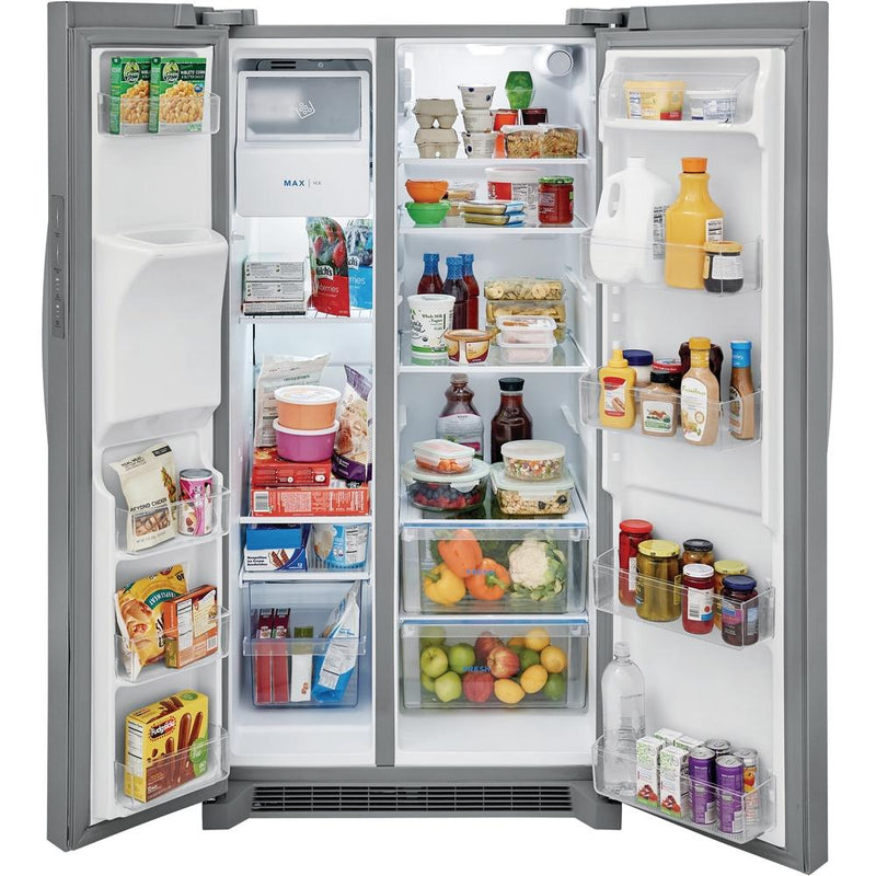  Frigidaire 36-inch, 25.6 cu.ft. Freestanding Side-by-Side Refrigerator with Ice and Water Dispensing System FRSS2623AS IMAGE 11