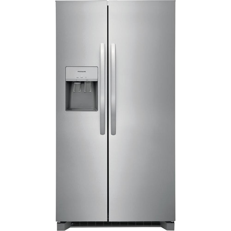  Frigidaire 36-inch, 25.6 cu.ft. Freestanding Side-by-Side Refrigerator with Ice and Water Dispensing System FRSS2623AS IMAGE 1