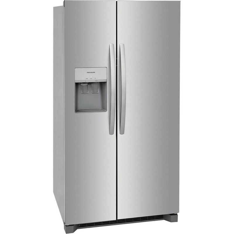  Frigidaire 36-inch, 25.6 cu.ft. Freestanding Side-by-Side Refrigerator with Ice and Water Dispensing System FRSS2623AS IMAGE 2