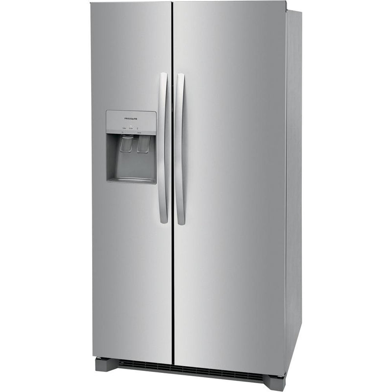  Frigidaire 36-inch, 25.6 cu.ft. Freestanding Side-by-Side Refrigerator with Ice and Water Dispensing System FRSS2623AS IMAGE 3