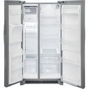  Frigidaire 36-inch, 25.6 cu.ft. Freestanding Side-by-Side Refrigerator with Ice and Water Dispensing System FRSS2623AS IMAGE 9