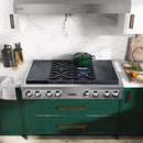  Signature Kitchen Suite 48-inch Dual Fuel Built-in Rangetop with Induction Technology SKSRT480SIS IMAGE 4