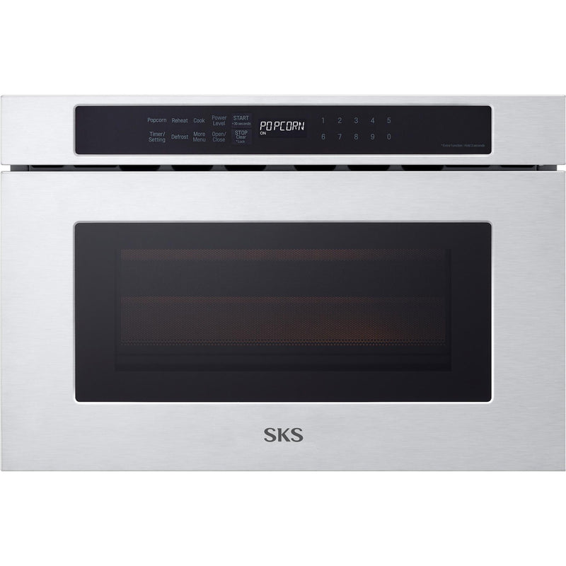  Signature Kitchen Suite 24-inch, 1.2 cu.ft. Built-in Microwave Drawer with Sensor Cooking SKSMD2401S IMAGE 1