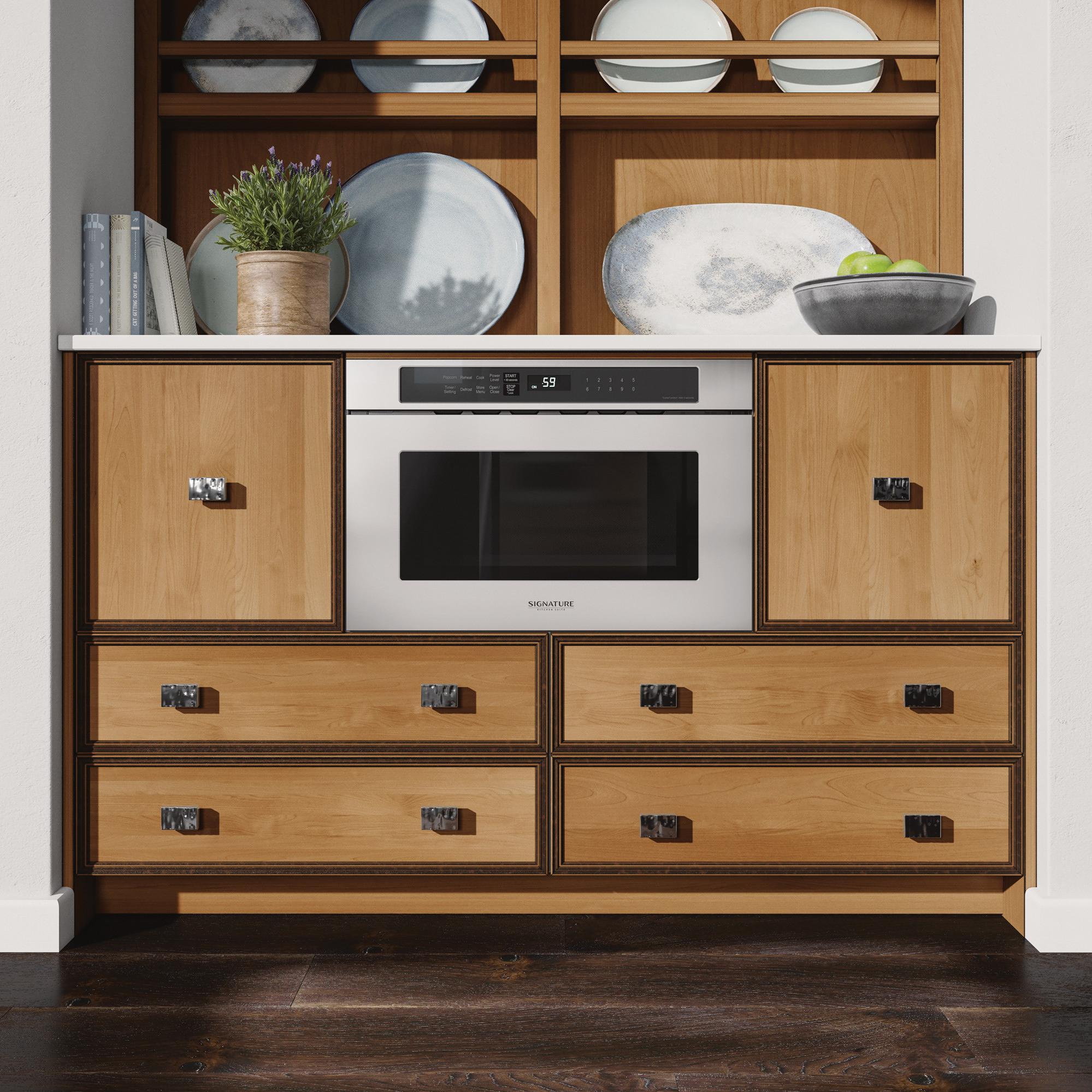  Signature Kitchen Suite 24-inch, 1.2 cu.ft. Built-in Microwave Drawer with Sensor Cooking SKSMD2401S IMAGE 7